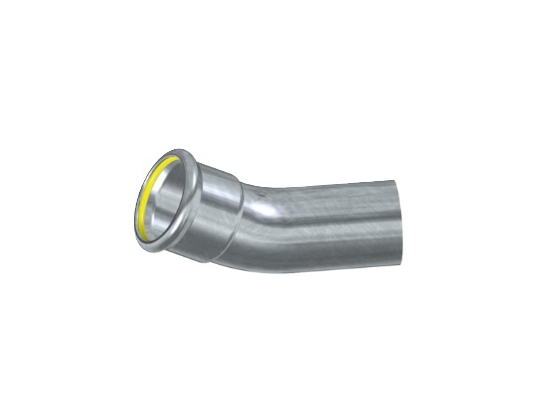 CODO 45º M-H GAS INOX. -PRESS. 316L 18