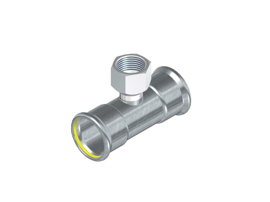 TE RH GAS INOX. -PRESS. 316L 22 X 1/2"