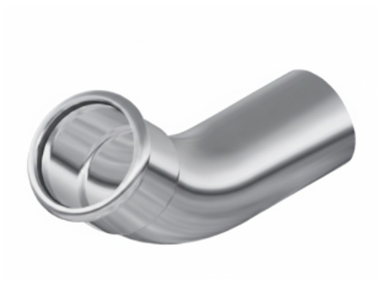 CODO 45º M-H INOX. -PRESS. 316L 28