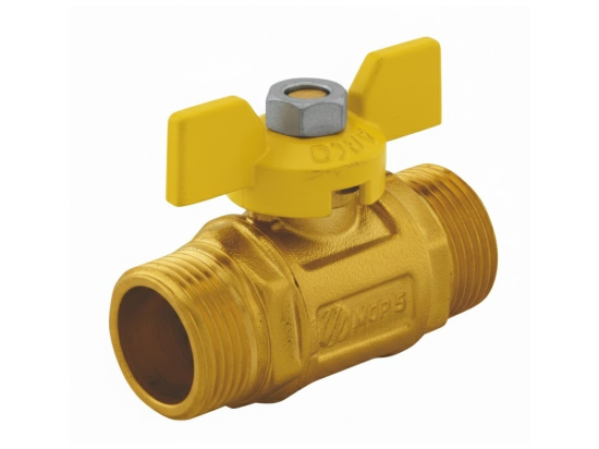 LLAVE "GAS" M-M 3/4" MARIPOSA