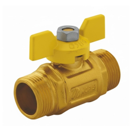 LLAVE "GAS" M-M 3/4" MARIPOSA