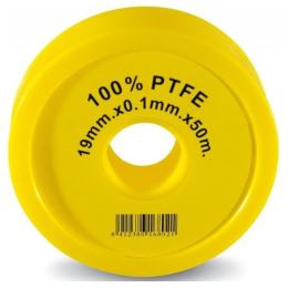 ROLLO TEFLON ANCHO 50 MT x 19 mm x 0'1mm